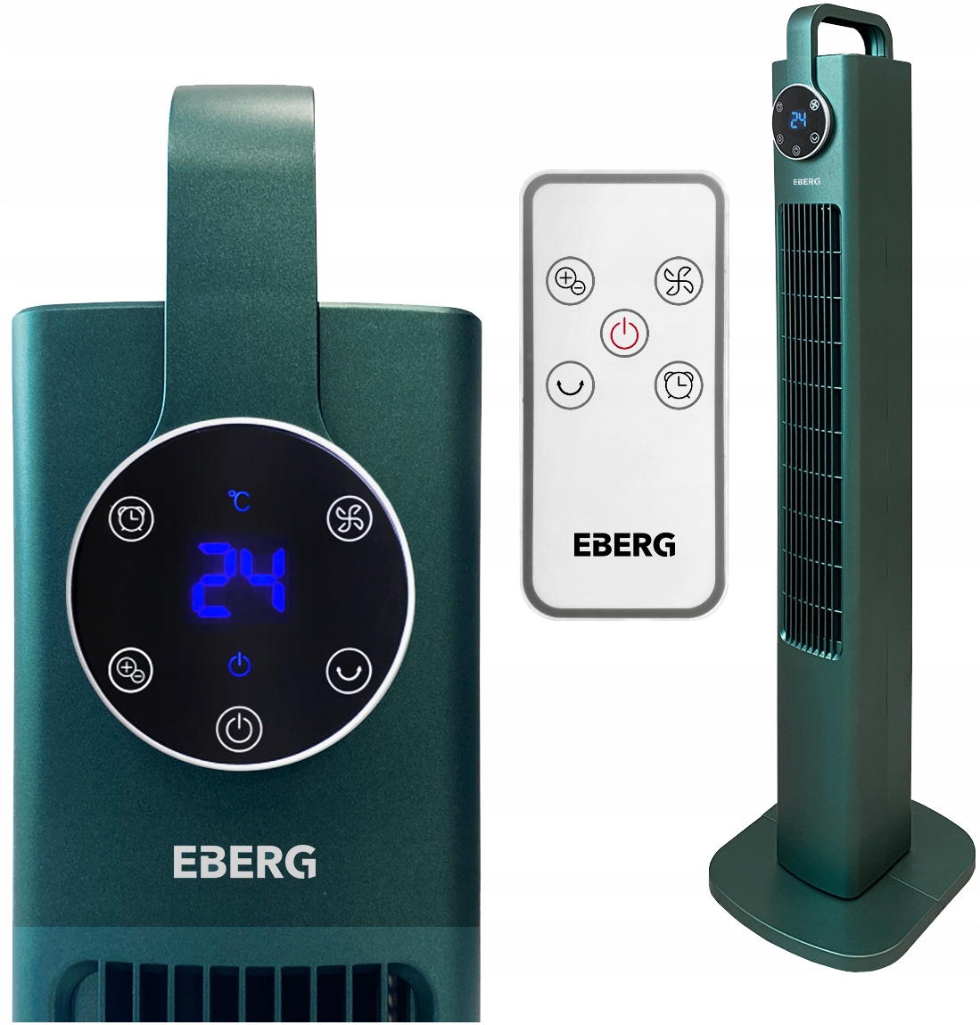 Stĺpový ventilátor EBERG ZEN, zelený